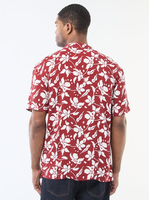 Chemise à manches courtes légère avec motif - Kiabi