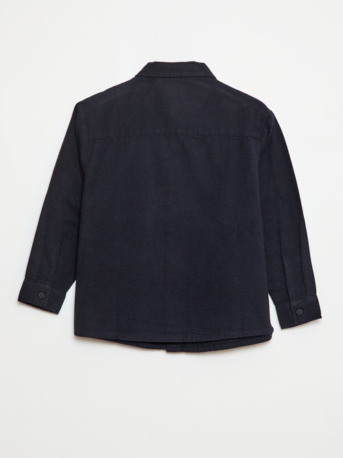 Chemise boutonnée en flanelle - Kiabi