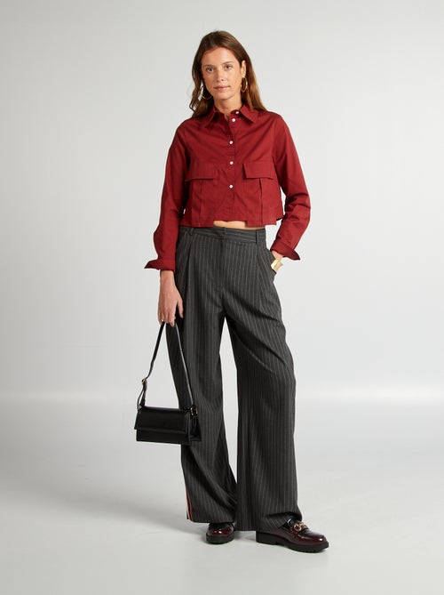 Chemise crop - Kiabi