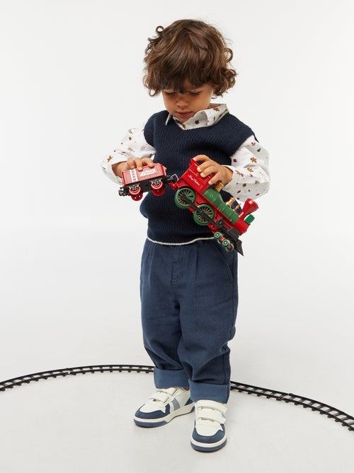 Chemise de Noël all-over en coton - Kiabi