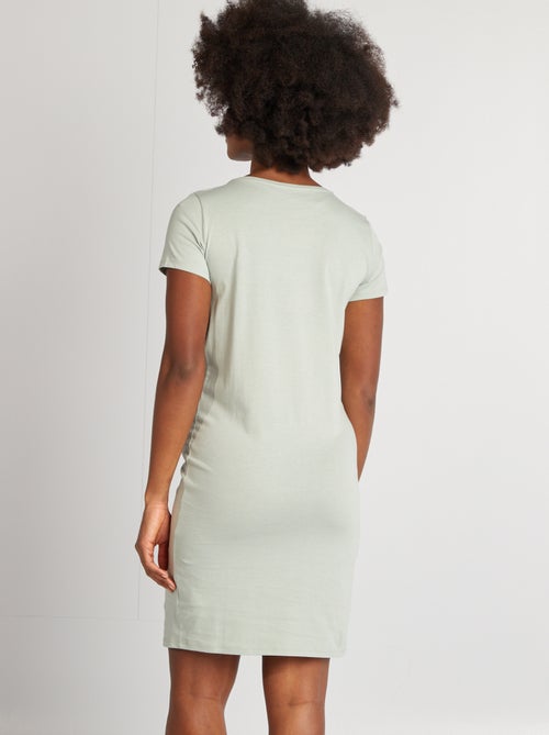 Chemise de nuit d'allaitement à message - Kiabi