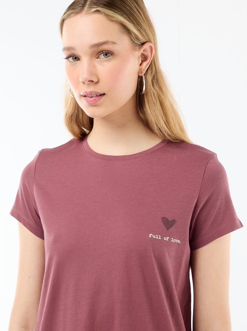 Chemise de nuit Rose - Kiabi