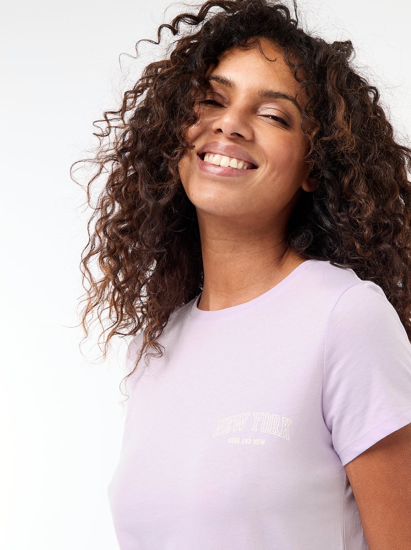 Chemise de nuit Violet - Kiabi