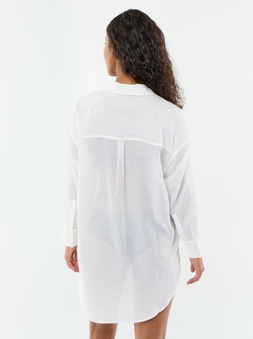 Chemise de plage fluide imprimée - Kiabi