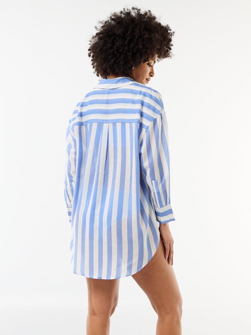 Chemise de plage fluide imprimée - Kiabi