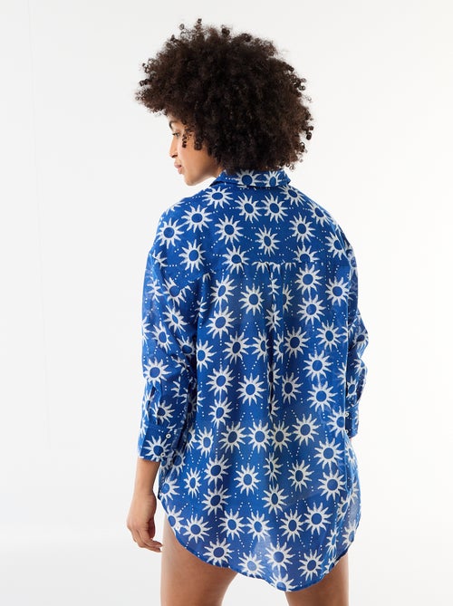 Chemise de plage fluide imprimée - Kiabi