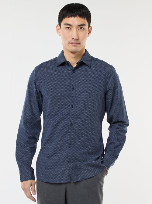 Chemise dobby coupe slim - Kiabi