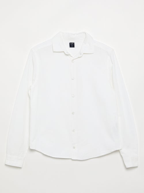 Chemise droite - collection facile à enfiler - Kiabi