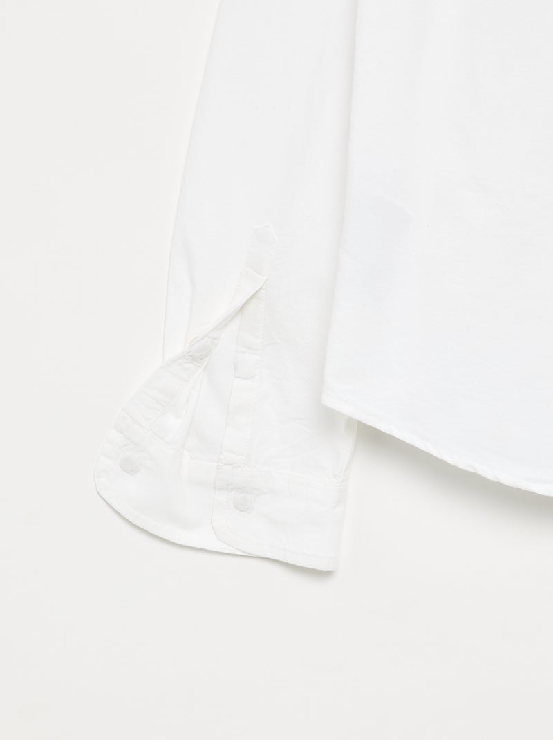 Chemise droite - collection facile à enfiler Blanc - Kiabi