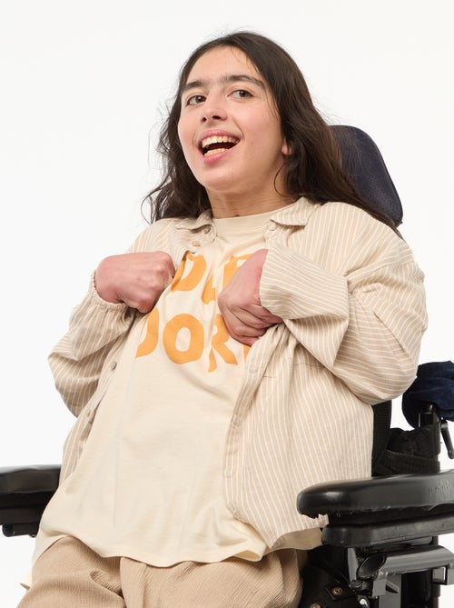 Chemise droite à rayures - So Easy - Kiabi