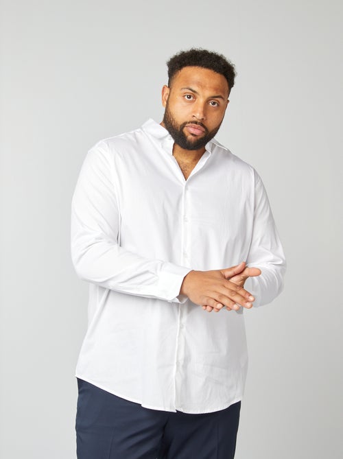 Chemise droite et stretch - Kiabi