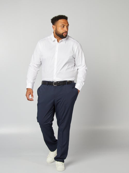 Chemise droite et stretch - Kiabi