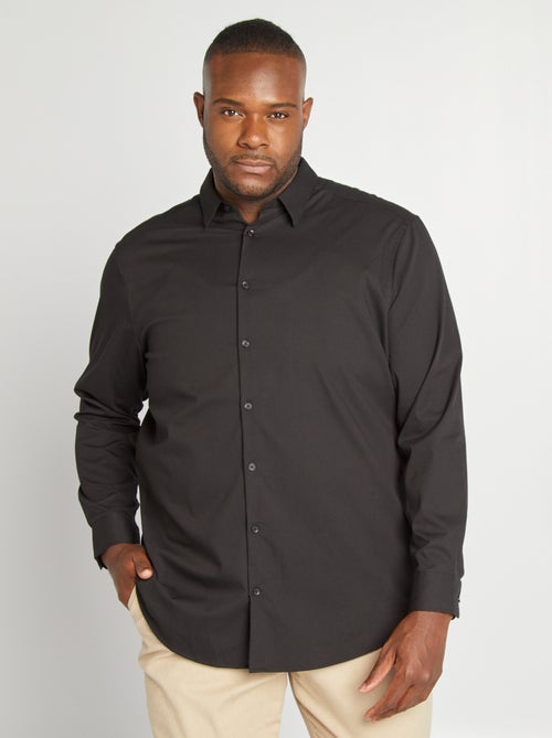 Chemise droite et stretch - Kiabi