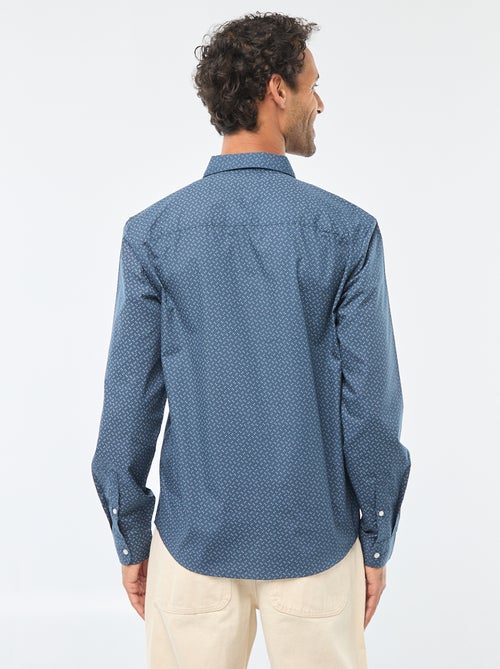 Chemise droite/regular à pois - Kiabi