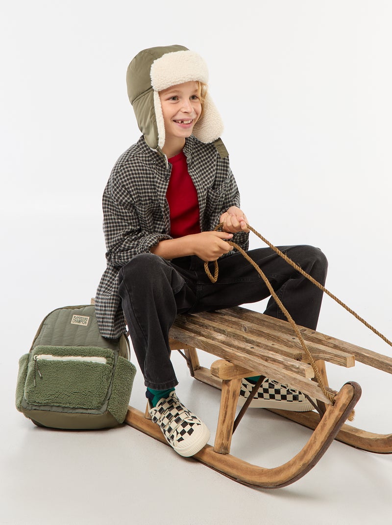 Chemise en coton Noir - Kiabi