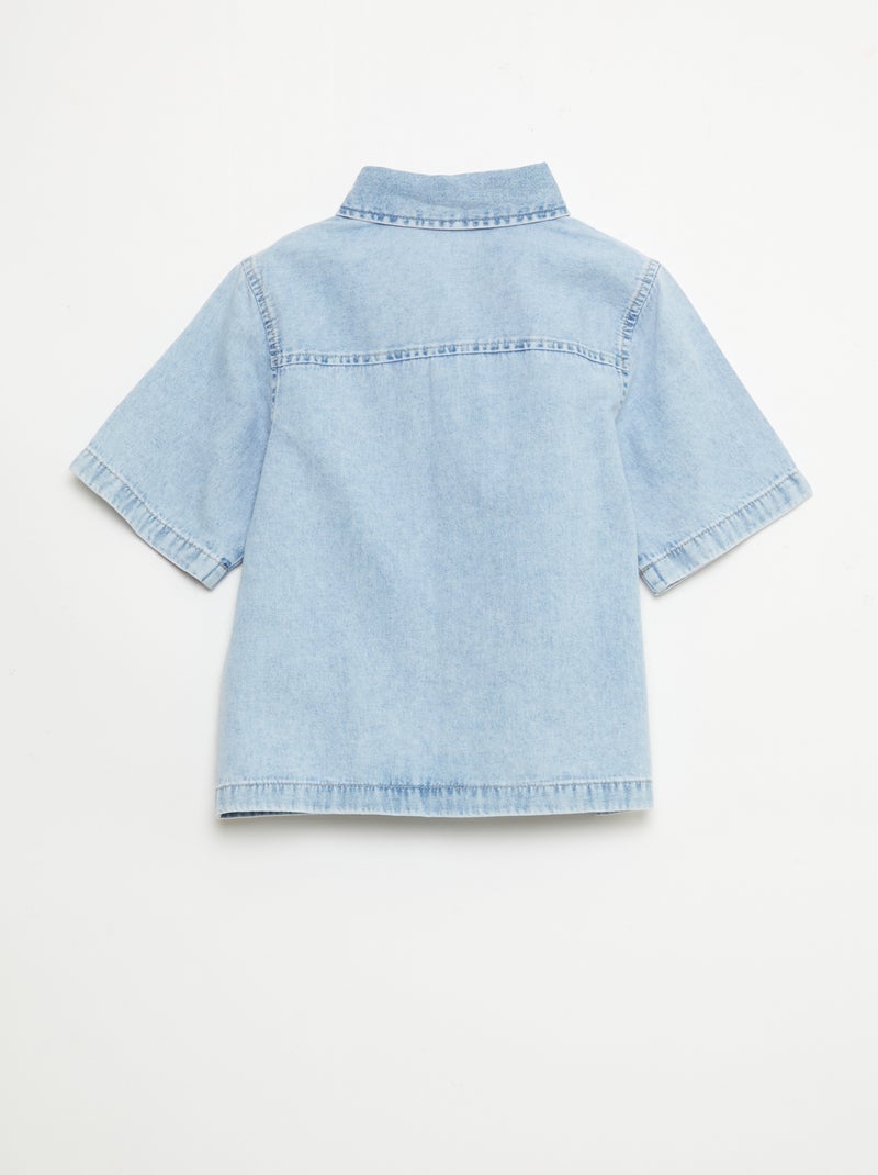 Chemise en jean Bleu - Kiabi