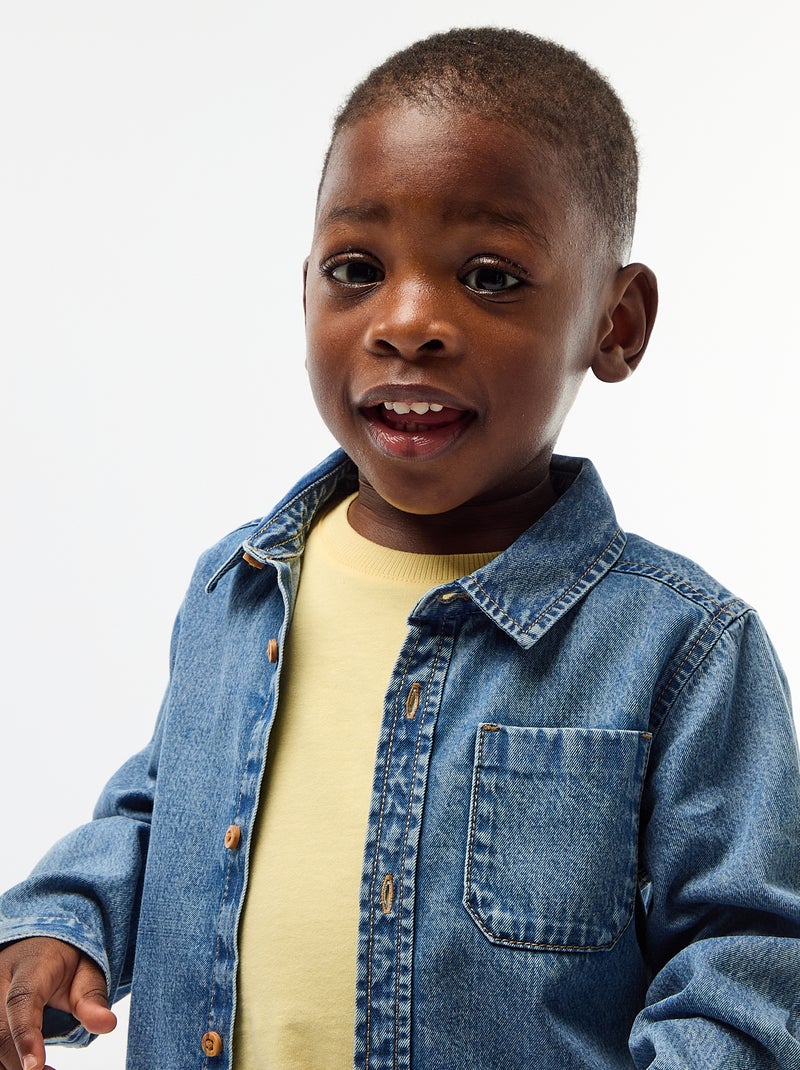 Chemise en jean regular fit Bleu - Kiabi