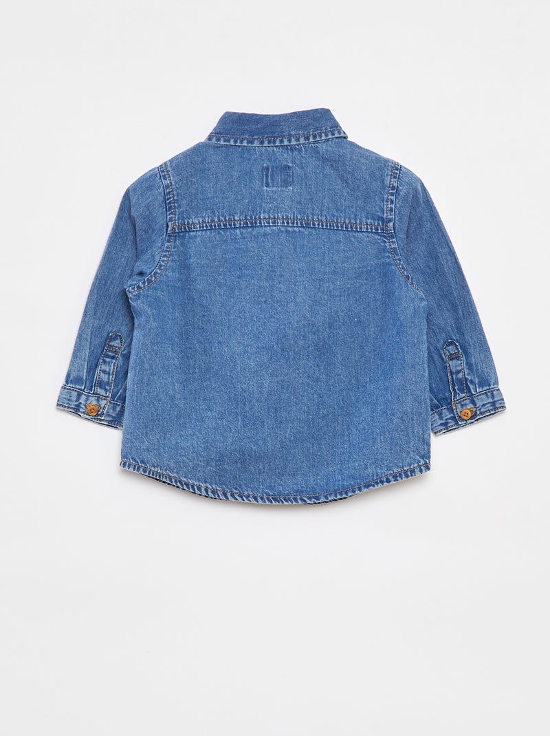 Chemise en jean regular fit Bleu - Kiabi