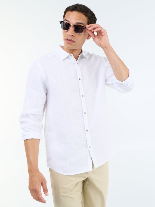 Chemise en lin - Kiabi