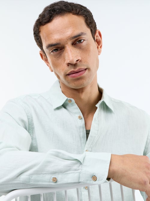 Chemise en lin - Kiabi