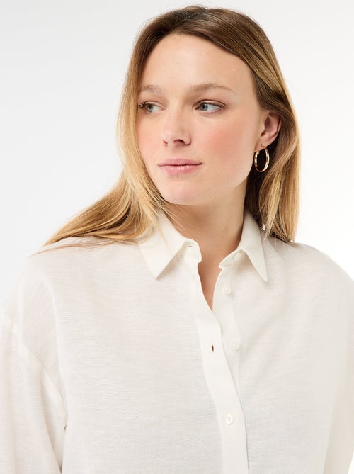 Chemise en lin mélangé - Kiabi Chemise en lin mélangé - Kiabi