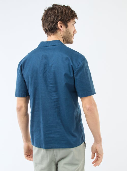 Chemise en lin mélangé - Kiabi