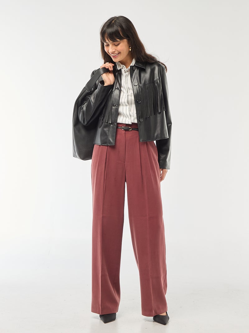 Chemise en popeline à manches longues Blanc - Kiabi