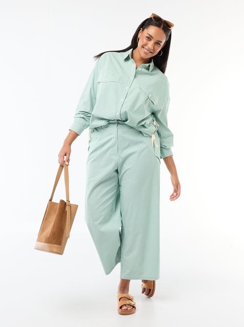 Chemise en popeline - Kiabi