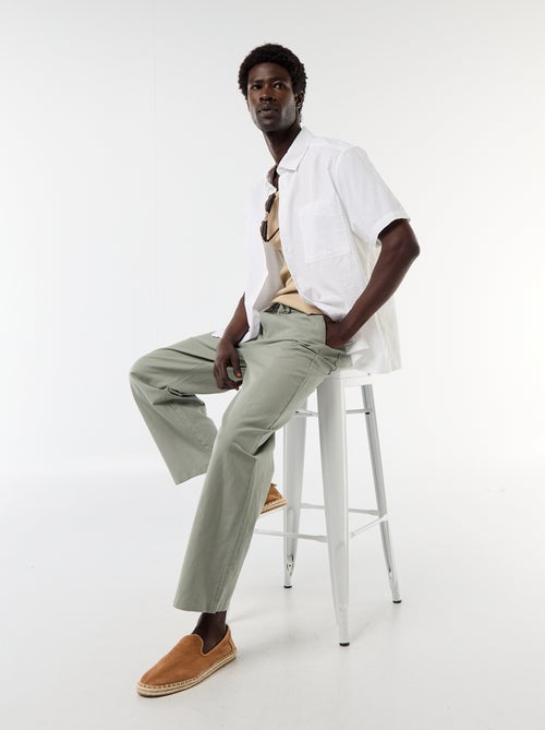 Chemise en seesucker à manches courtes - Kiabi