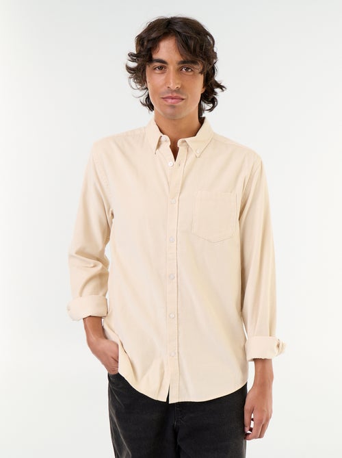 Chemise en velours côtelé - Kiabi