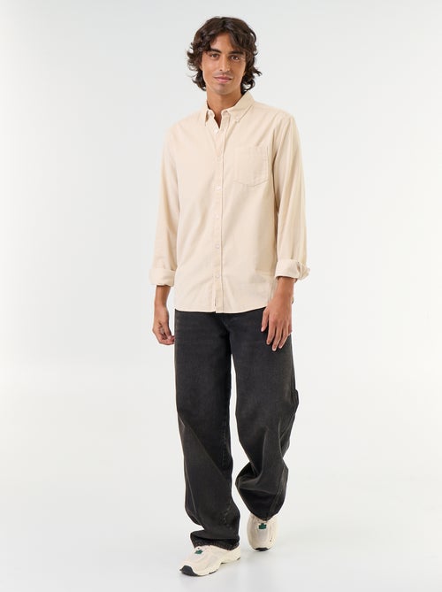 Chemise en velours côtelé - Kiabi