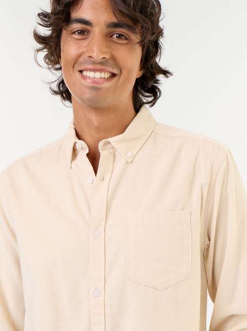 Chemise en velours côtelé - Kiabi