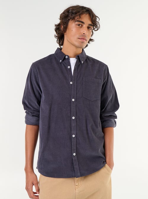 Chemise en velours côtelé - Kiabi