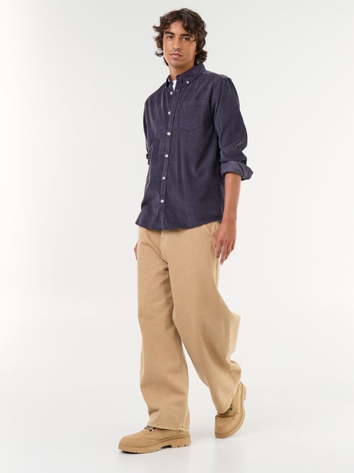 Chemise en velours côtelé - Kiabi
