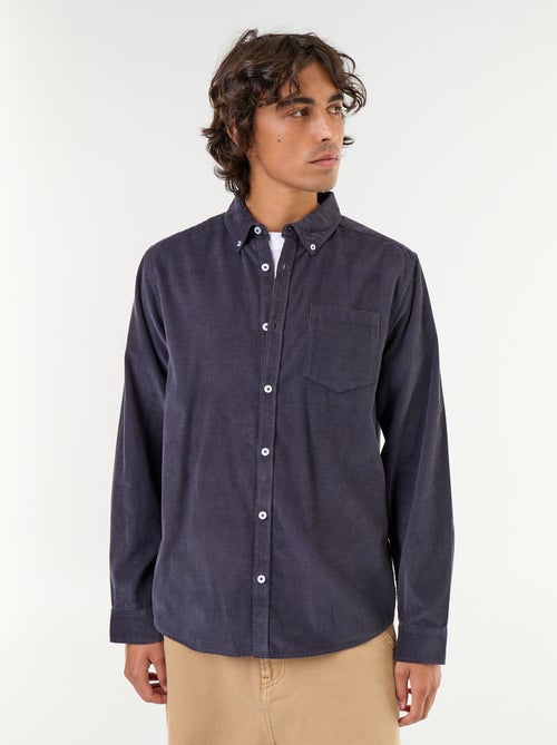 Chemise en velours côtelé - Kiabi