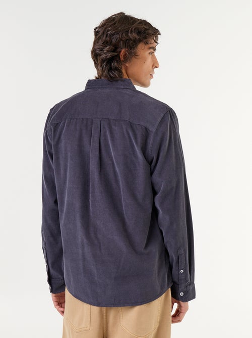 Chemise en velours côtelé - Kiabi