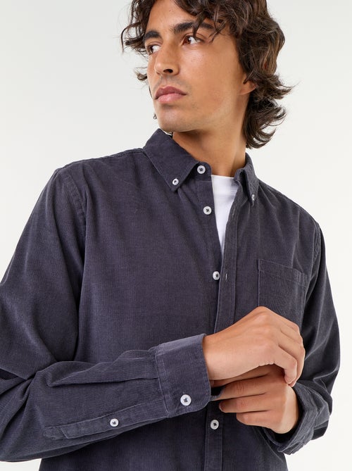 Chemise en velours côtelé - Kiabi