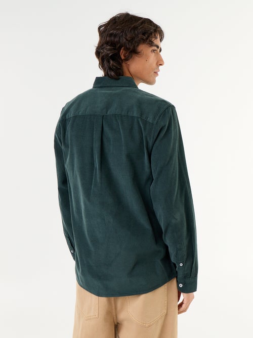 Chemise en velours côtelé - Kiabi