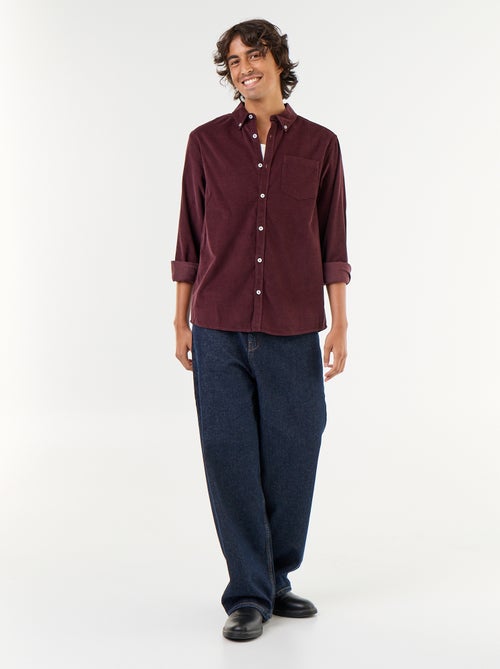 Chemise en velours côtelé - Kiabi