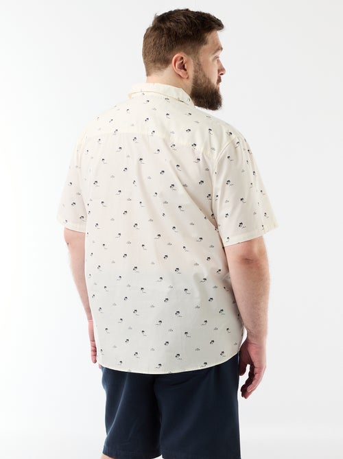 Chemise manches courtes à motif - Kiabi