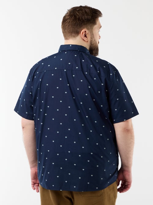 Chemise manches courtes à motif - Kiabi