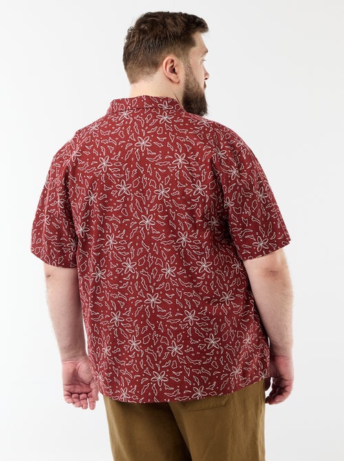 Chemise manches courtes à motif - Kiabi