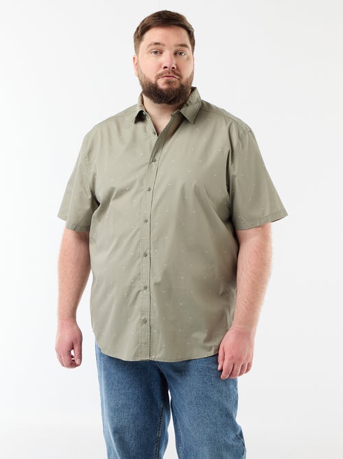 Chemise manches courtes à motif - Kiabi