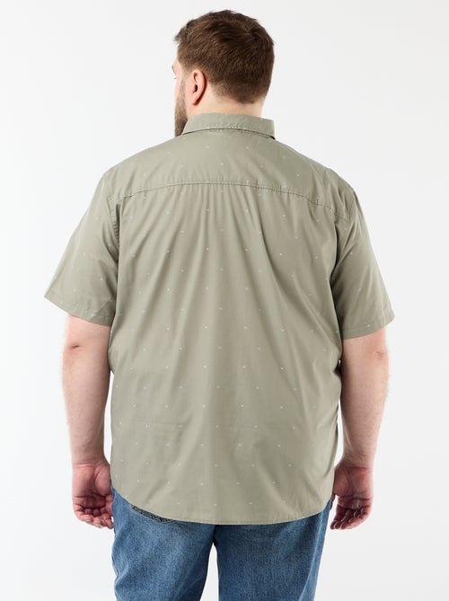 Chemise manches courtes à motif - Kiabi