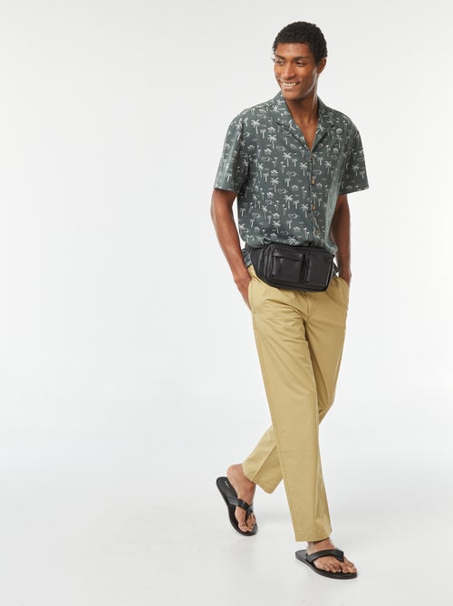 Chemise manches courtes à motif - Kiabi