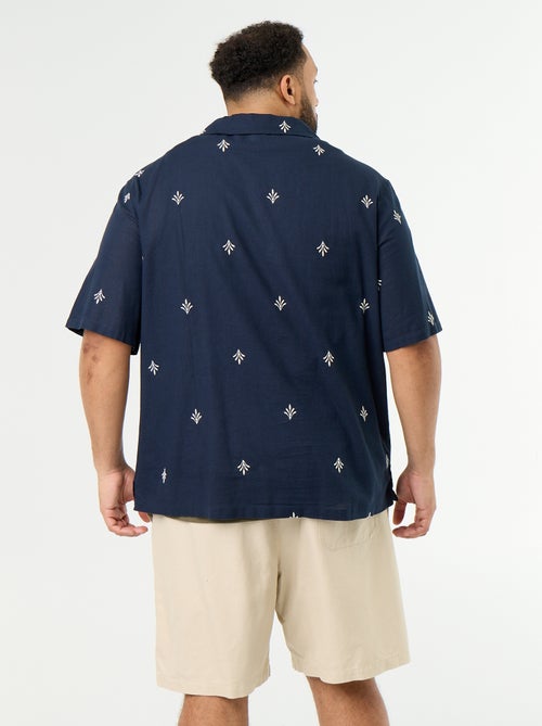 Chemise manches courtes motif - Kiabi
