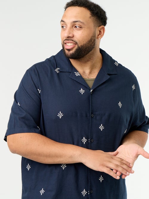 Chemise manches courtes motif - Kiabi