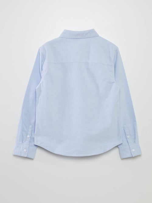 Chemise manches longues oxford - Kiabi