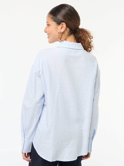 Chemise manches longues oxford - Kiabi