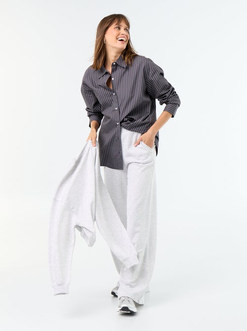 Chemise manches longues rayée - Kiabi